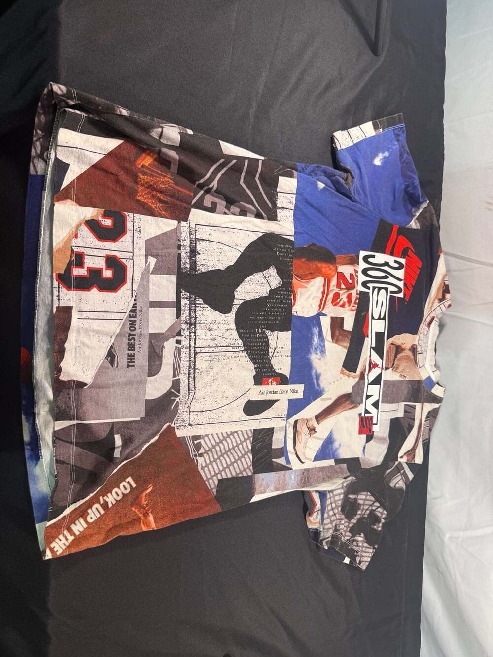 Nike Air Jordan MENS Shirt Size Large 360 Slam Dunk All Over Print